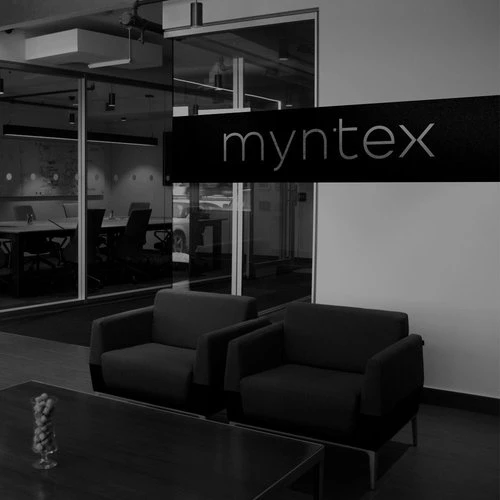 The Myntex lobby is open concept and welcoming