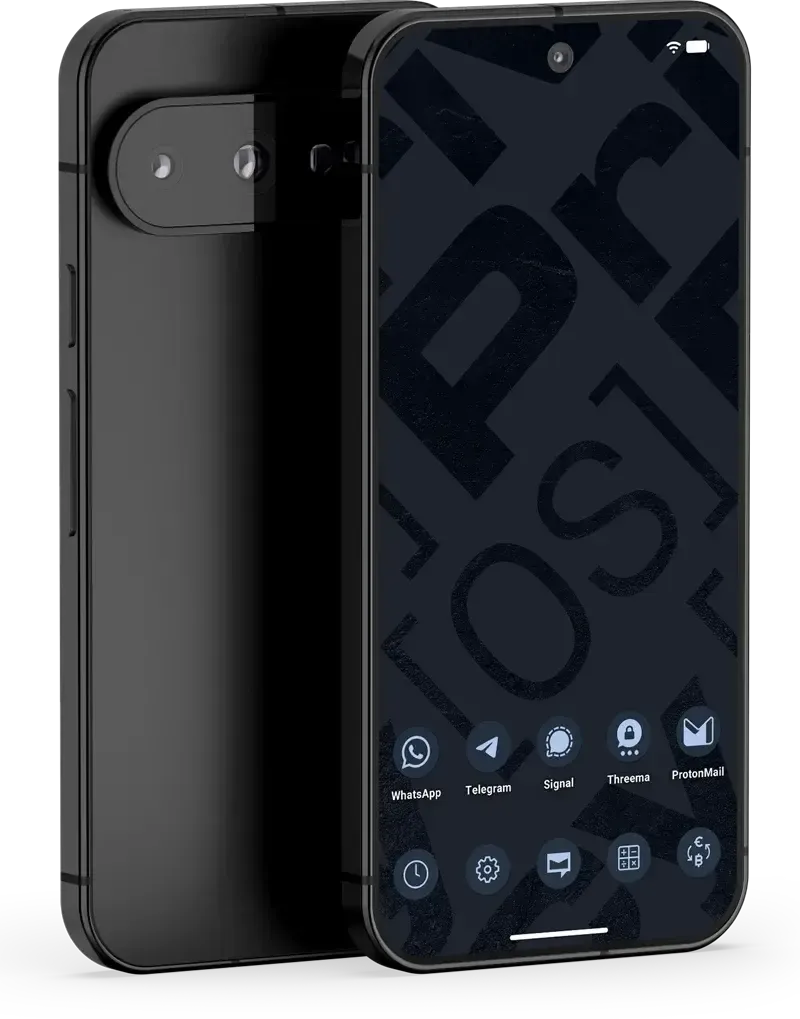 Pixel 9 Privacy OS homescreen