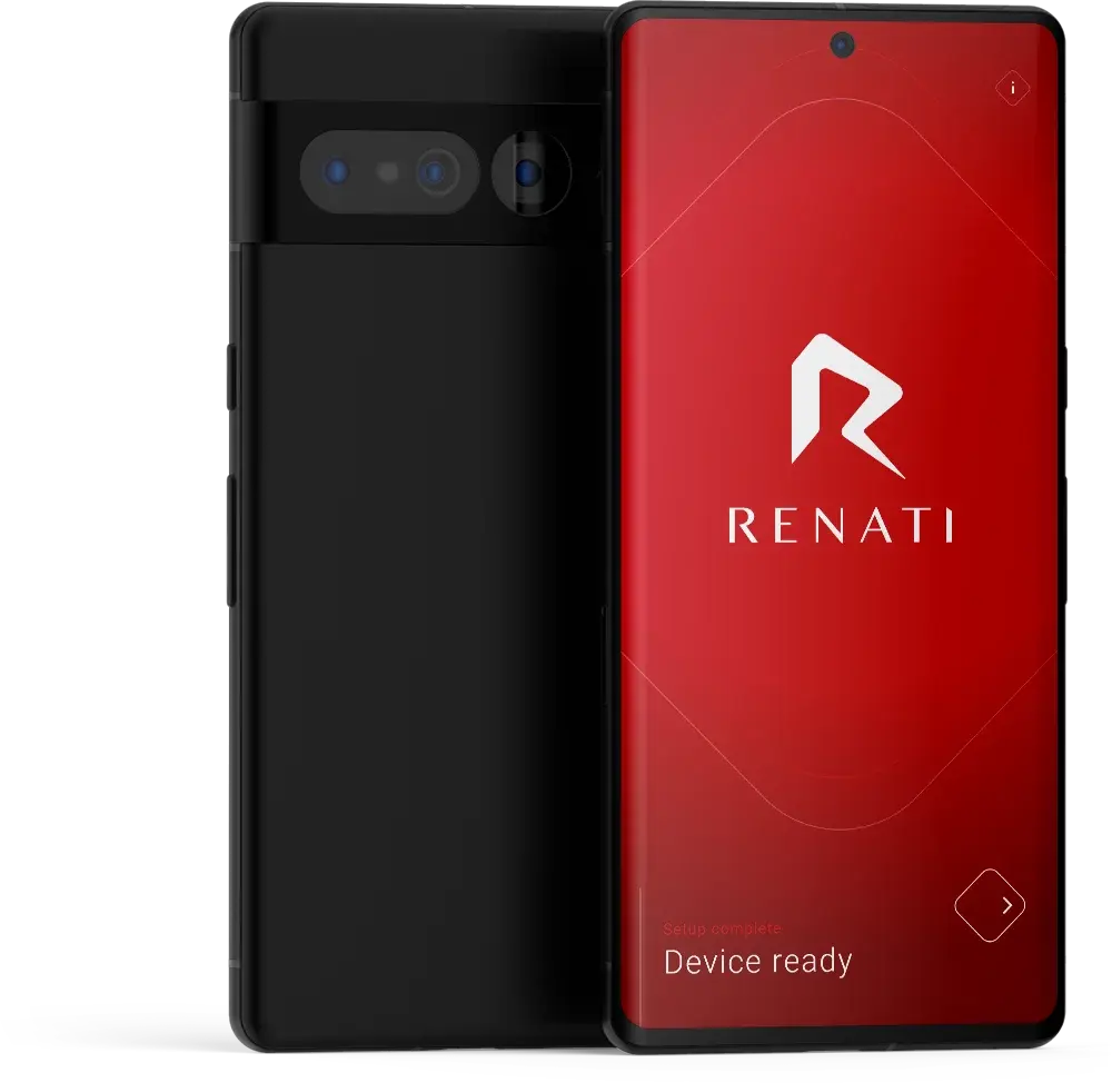 Pixel 7 phone running Renati OS